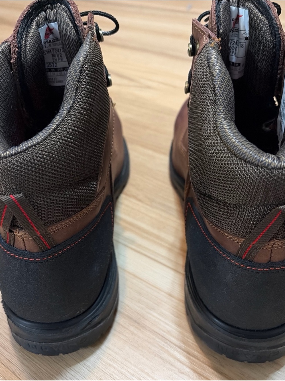 Red Wing 3572 BRNR XP Waterproof Safety Toe Work Boots Men’s 15D Brown EH - Picture 5 of 10